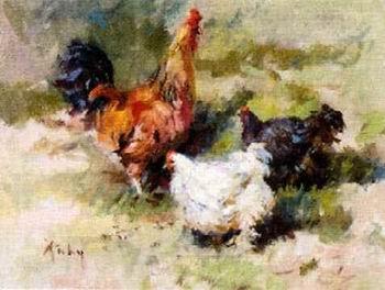 unknow artist Cocks 071 France oil painting art